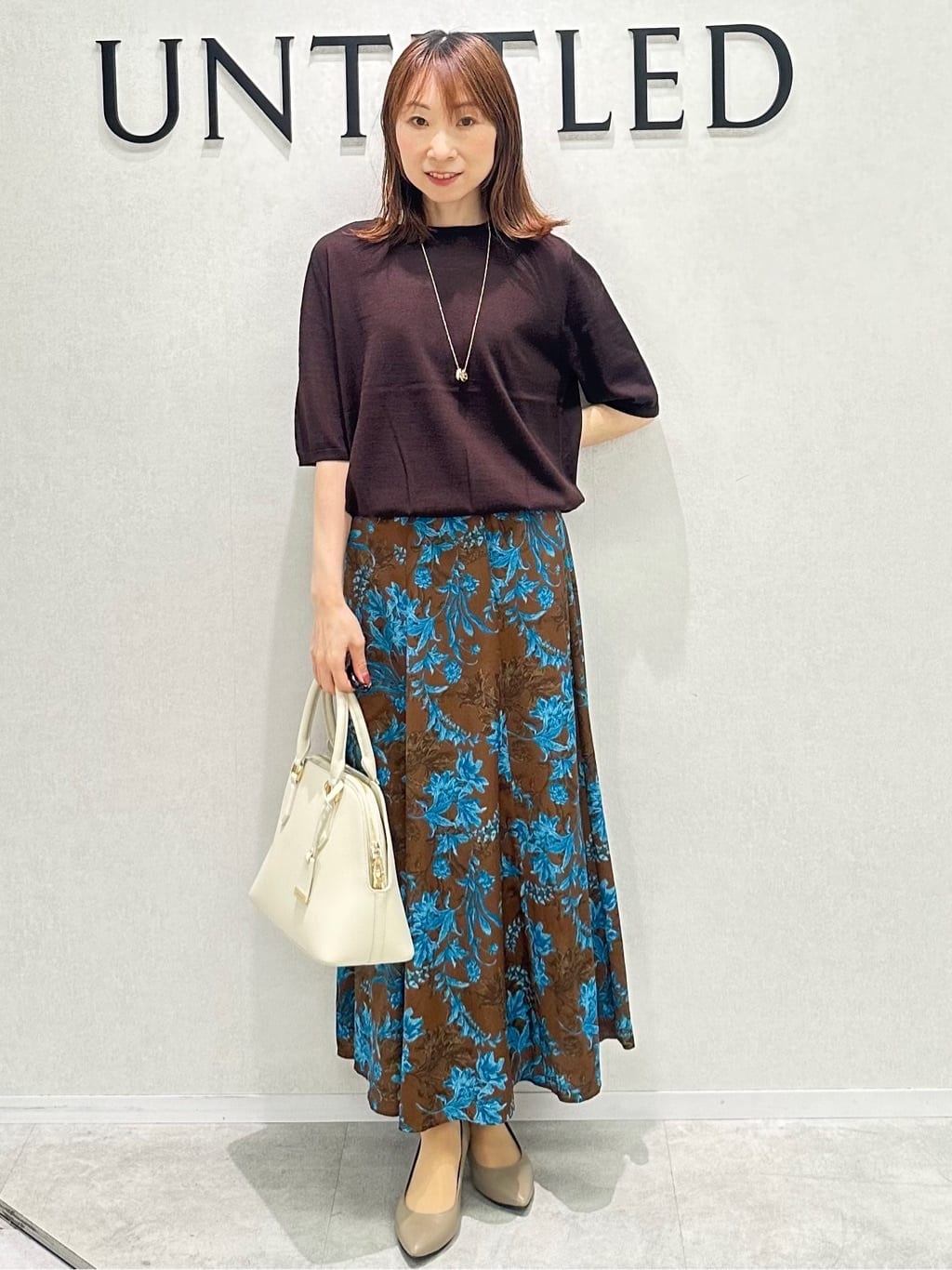 Miwaさんの「UNTITLED｜【アンサンブル可/六分袖/洗える】ウールシルクニット」を使ったコーディネート