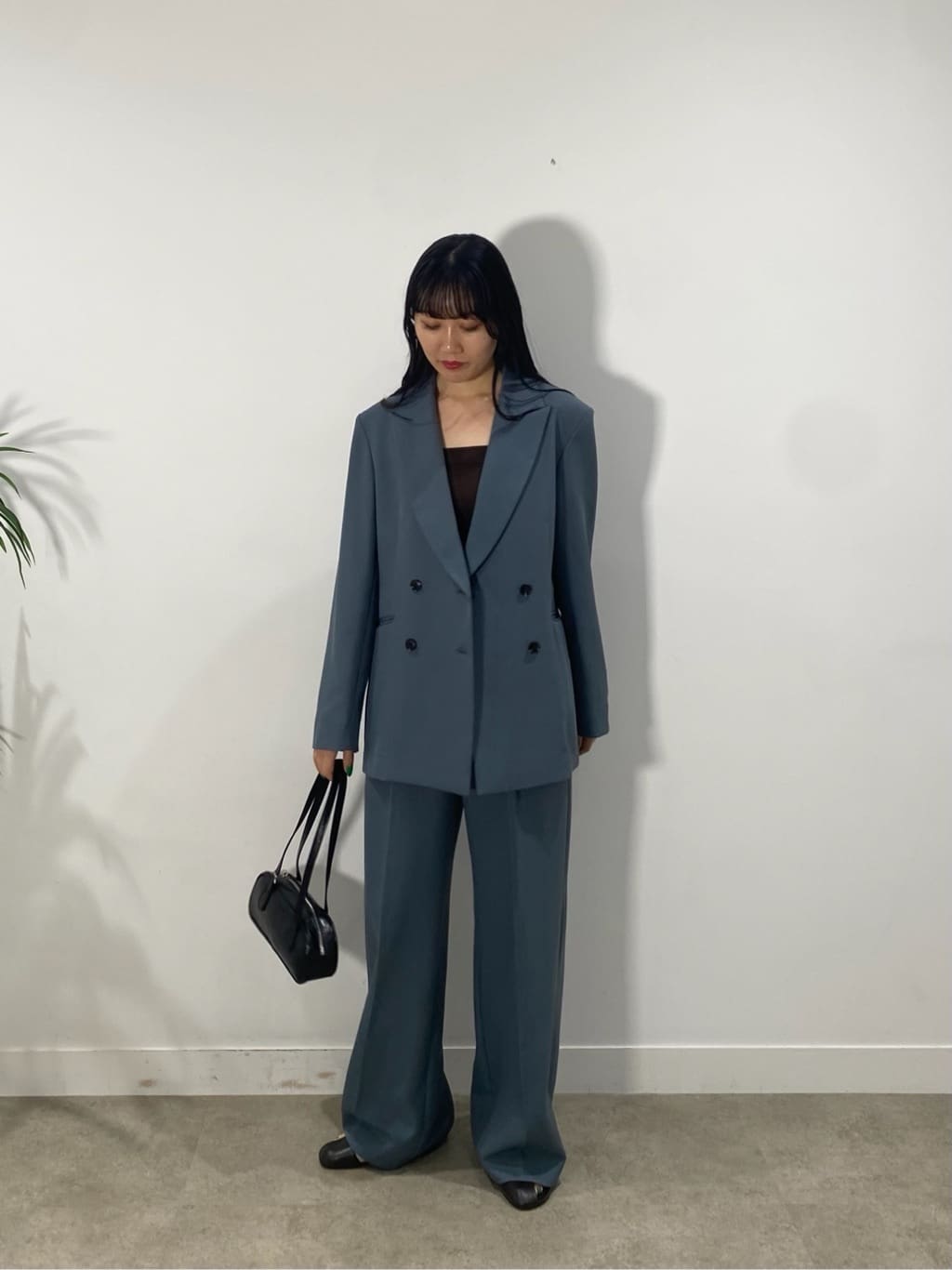 rinaさんの「INDIVI｜【セットアップ対応】ウーステッドライクスラックス」を使ったコーディネート