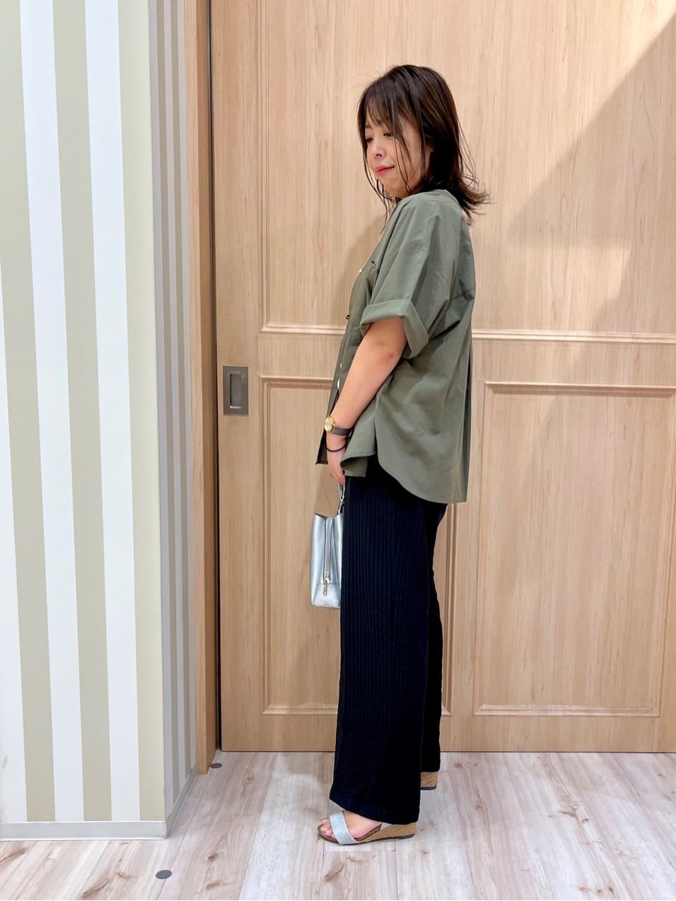 Kyokoさんの「SHOO･LA･RUE｜【S-LL/ひんやり/UV】選べる6柄でそれぞれ欲しくなる プリントTシャツ」を使ったコーディネート