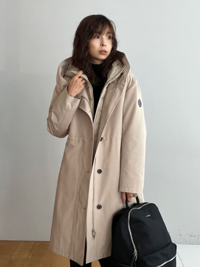 misaさんの「DRESSTERIOR｜◆【3WAY/撥水素材/インナー付/CLASSY.12月号掲載】3WAYダウンライナーコート」を使ったコーディネート