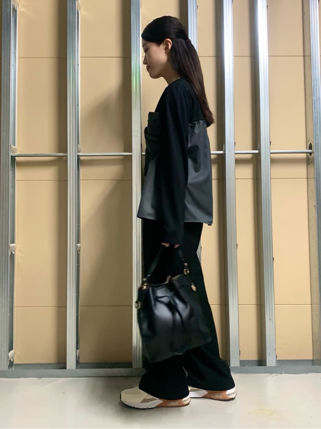 sahoさんの「THE SHOP TK｜布帛切替カットソー」を使ったコーディネート