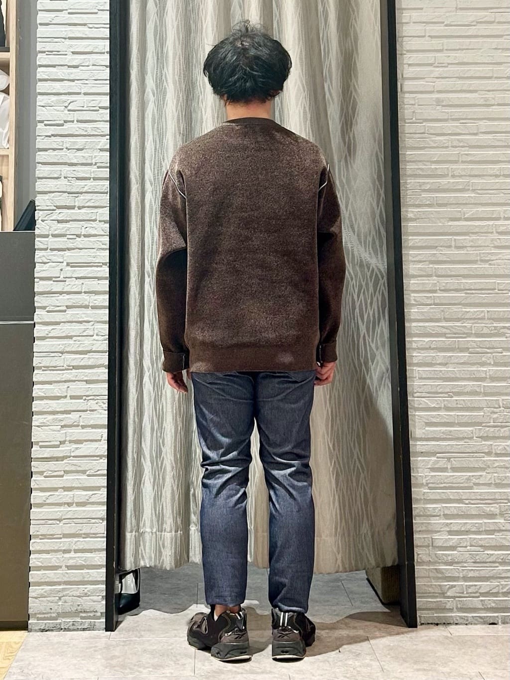 KENJI Iさんの「THE SHOP TK｜【包み込まれるような柔らかさ】配色モールニット 洗濯機OK」を使ったコーディネート