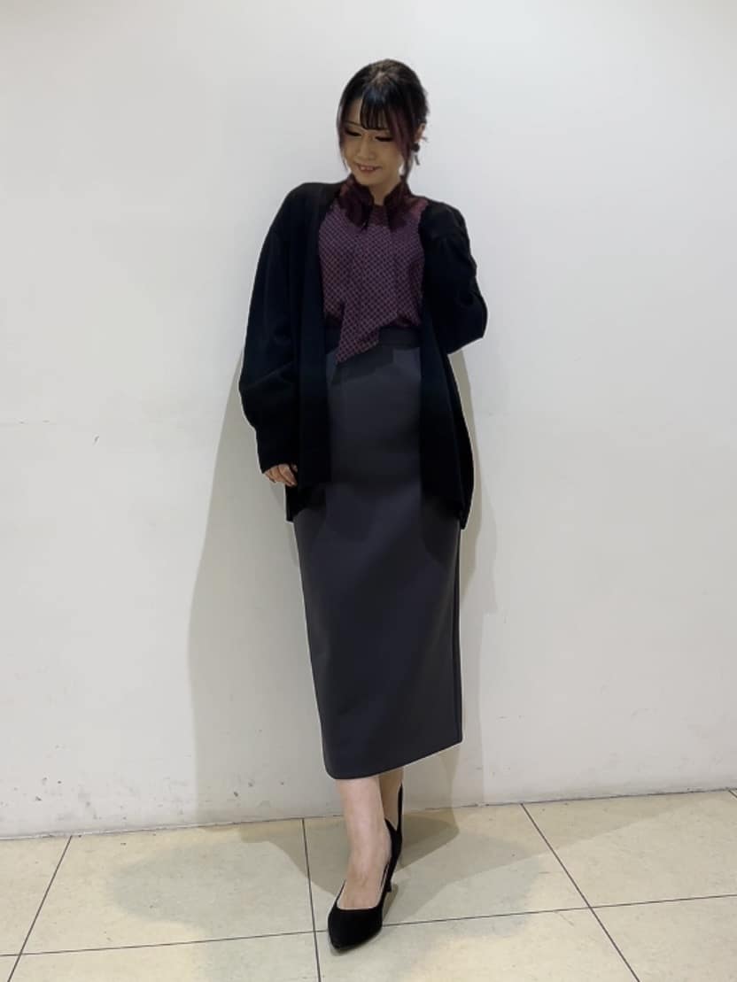 watanabeさんの「UNTITLED｜【アンサンブル可/洗える/ボタンなし】シルクウールカシミヤ 着流しカーディガン」を使ったコーディネート