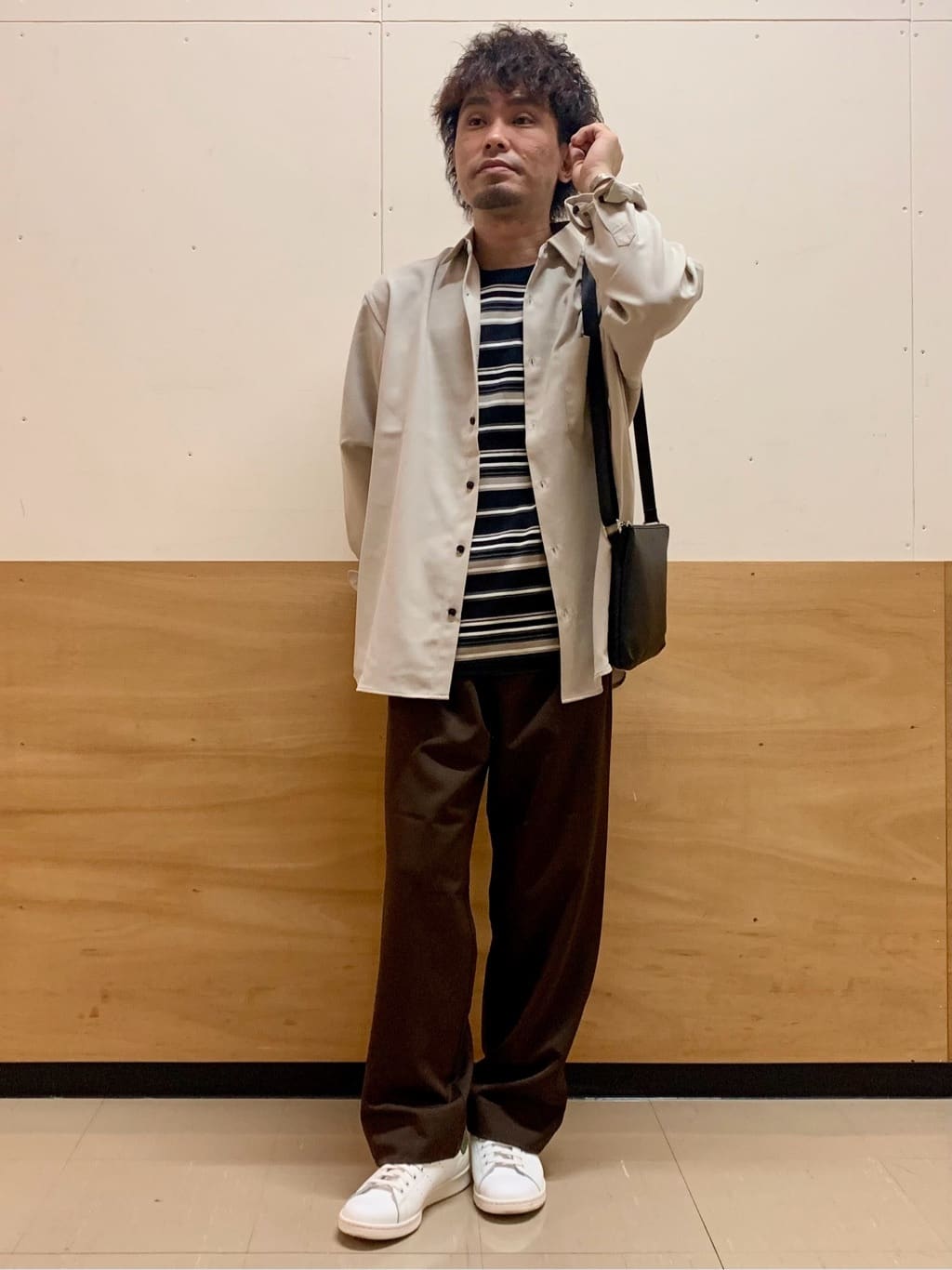 MATUさんの「THE SHOP TK｜TECLINO／テクリーノ 長袖オックスシャツ【洗濯機OK】」を使ったコーディネート
