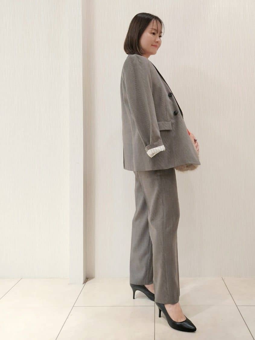 naokoさんの「UNTITLED｜【セットアップ可/洗える】ウールライク ワイドパンツ」を使ったコーディネート