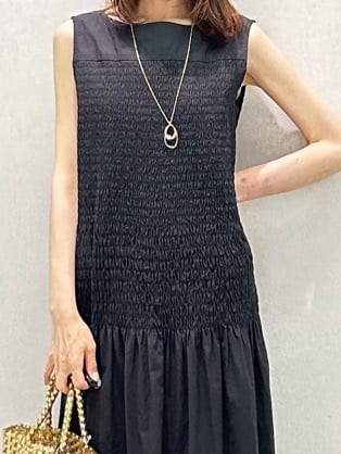 Miwaさんの「UNTITLED｜ライトダブルリングネックレス」を使ったコーディネート
