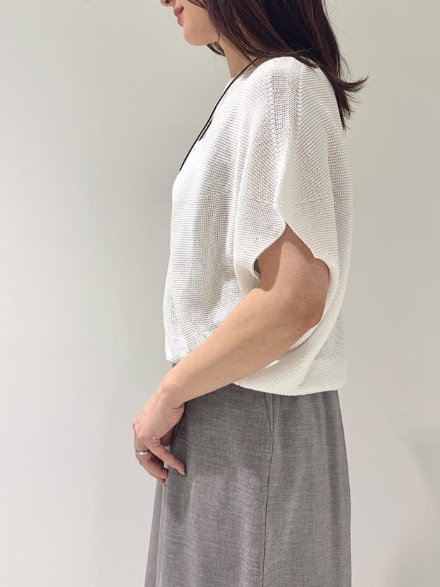 そんさんの「INDIVI｜【洗える／清涼感】コクーンシルエットニット」を使ったコーディネート