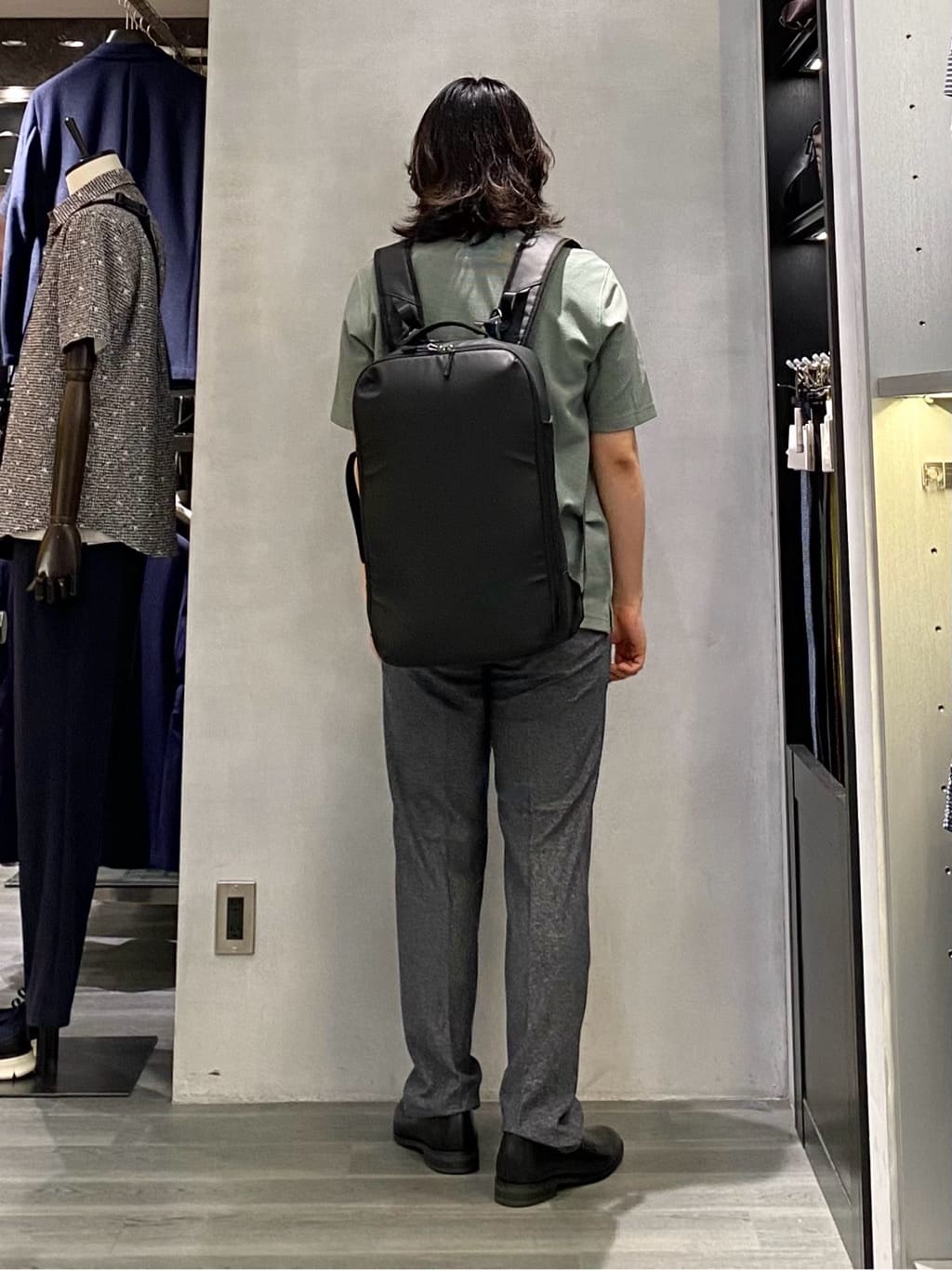 nishiさんの「TAKEO KIKUCHI｜【抗菌防臭／9色5サイズ展開】ハニカムメランジ ポロシャツ」を使ったコーディネート