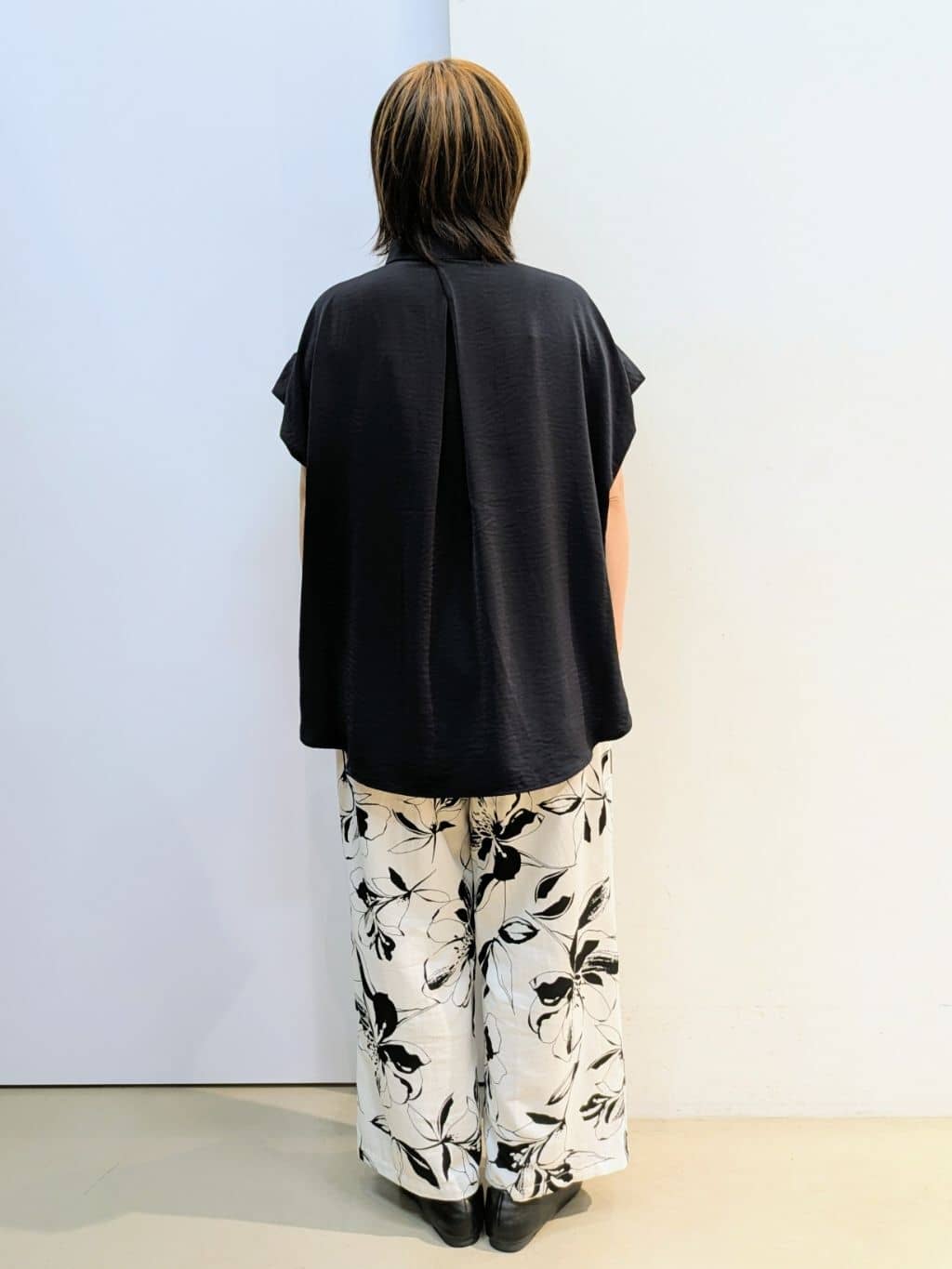 kotoさんの「THE SHOP TK｜コットンライクブラウス【接触冷感/洗濯機OK/UV/セットアップ可】」を使ったコーディネート