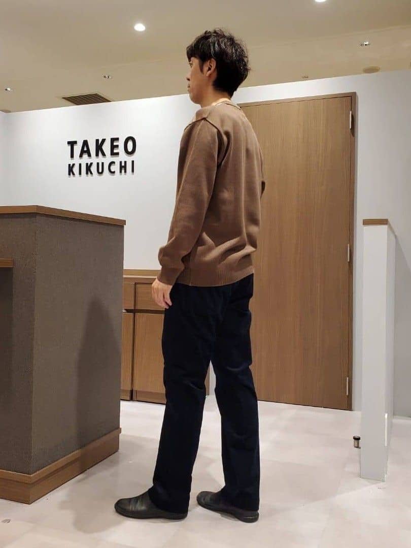 ishidaさんの「TAKEO KIKUCHI｜【Made in JAPAN】ビッグチェック＆スライドパズル柄 ニット」を使ったコーディネート