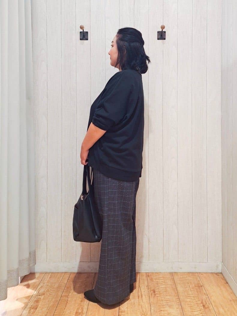 kotomiさんの「SHOO･LA･RUE｜【S-LL/7分袖】ゆるシルエットが心地よい ドルマントップス」を使ったコーディネート