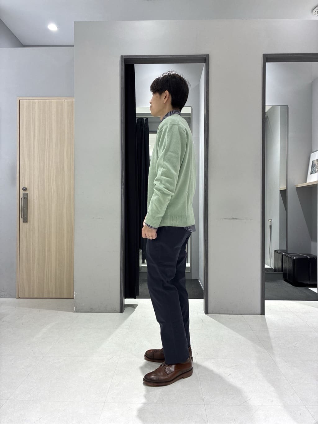 わいずみさんの「TAKEO KIKUCHI｜【None Of Stress】ストレッチ ダウンブルゾン」を使ったコーディネート