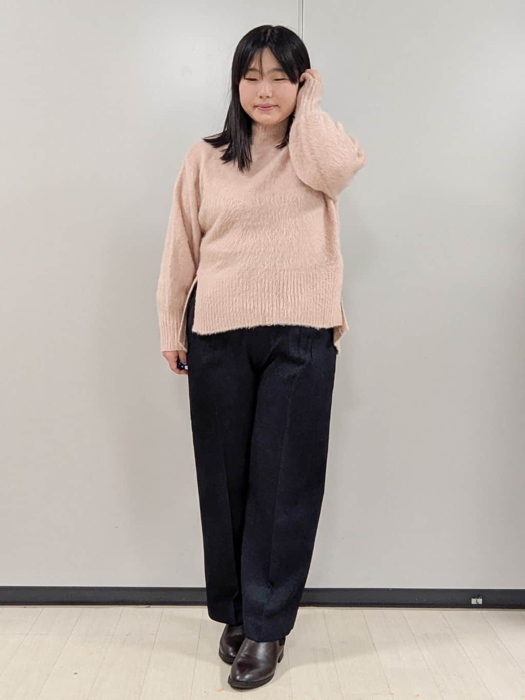 Nonさんの「index｜ハイネックパフニット【洗濯機OK】」を使ったコーディネート