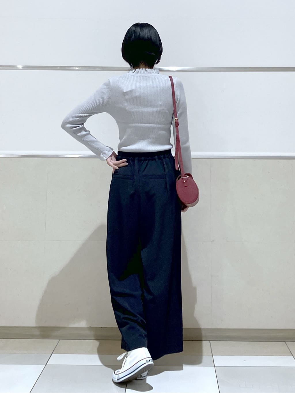 eriko さんの「Dessin｜【洗える】オーガンジーフリルニット」を使ったコーディネート