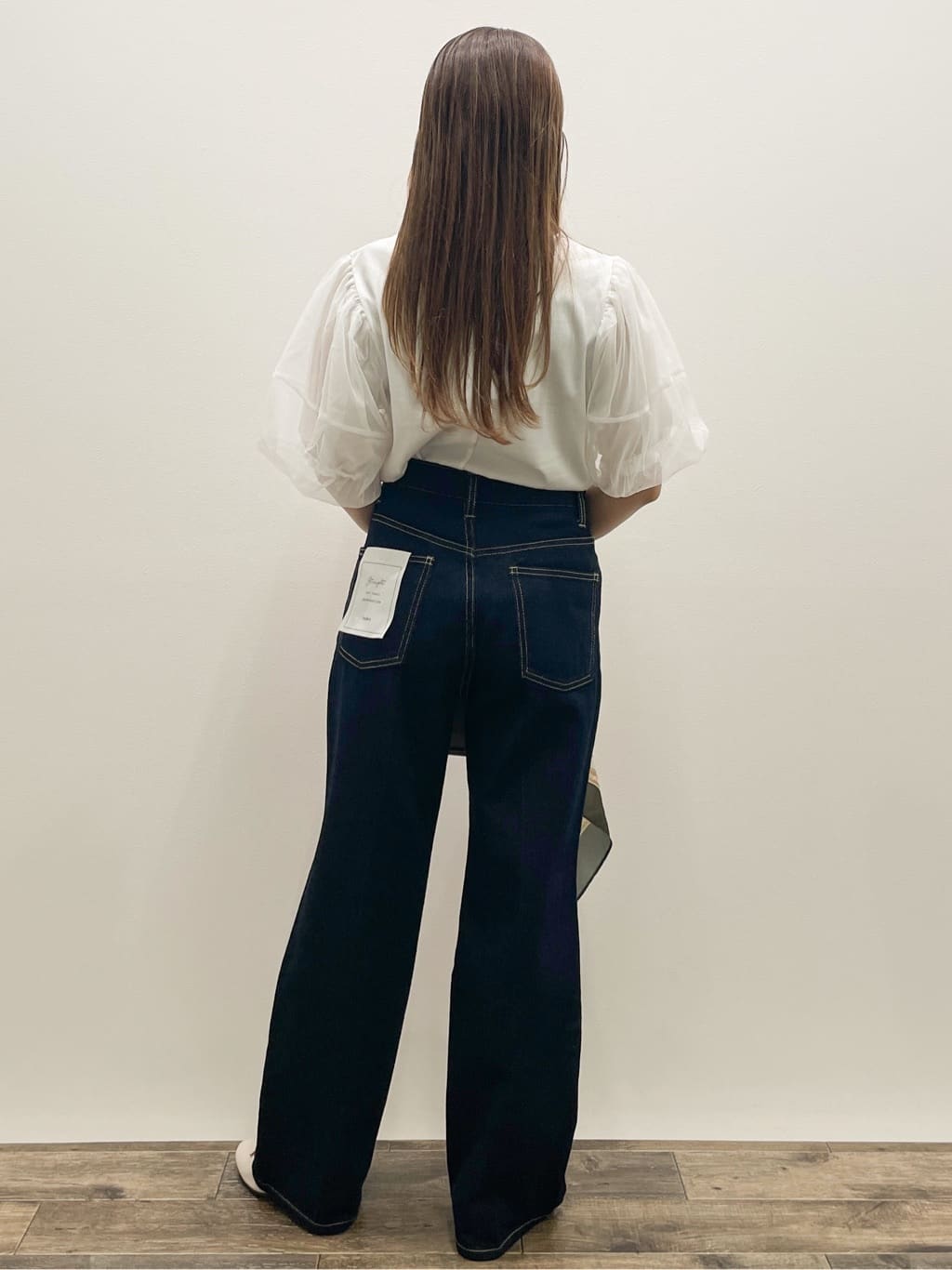 Asukaさんの「OPAQUE.CLIP｜《丈が選べる》ストレートデニムパンツ【洗濯機洗い可】」を使ったコーディネート