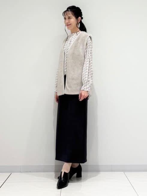 kayoさんの「INDIVI｜ミンク調フェイクファージレ」を使ったコーディネート