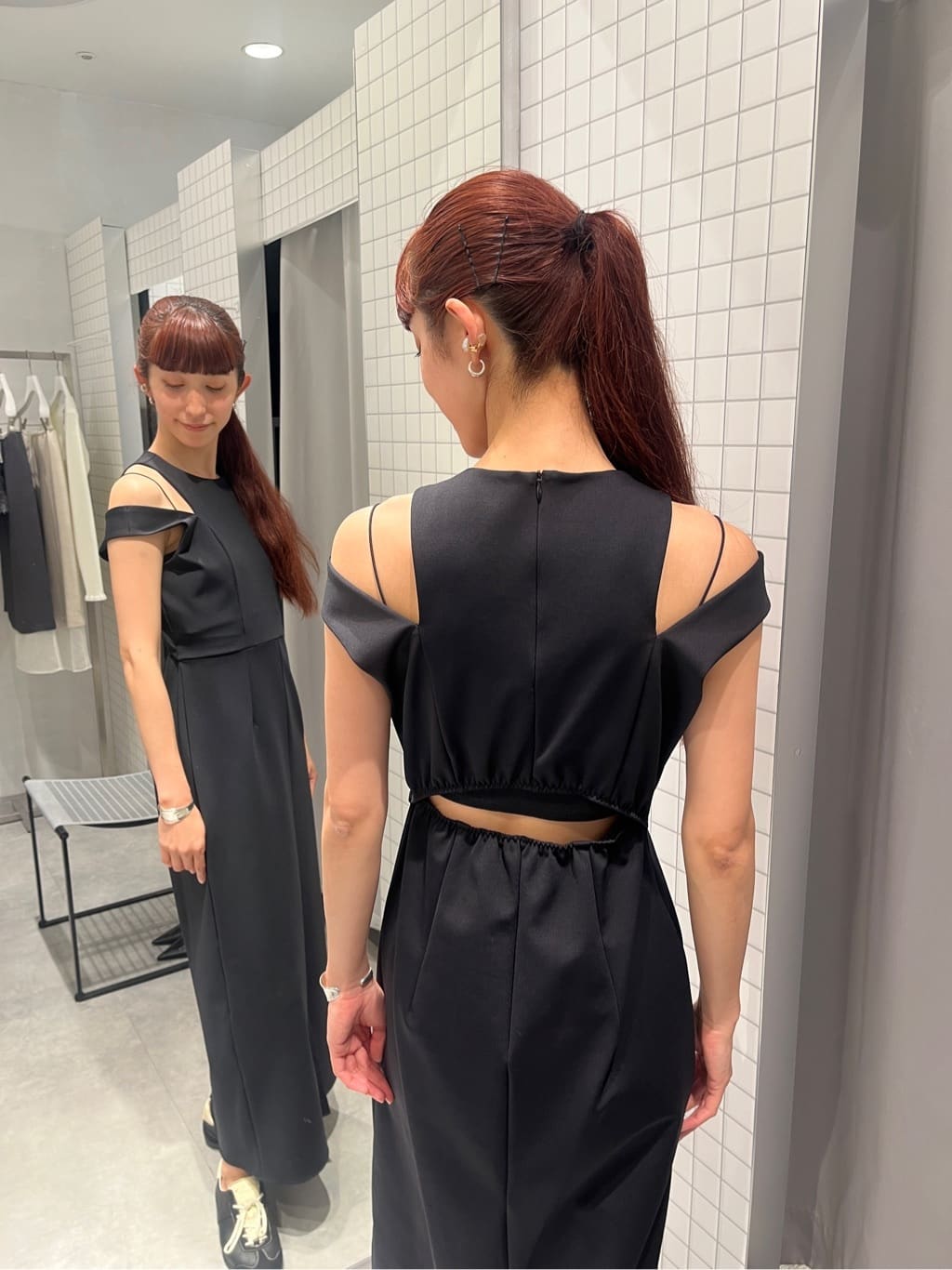 Rielさんの「CODE A｜slit jersey dress」を使ったコーディネート