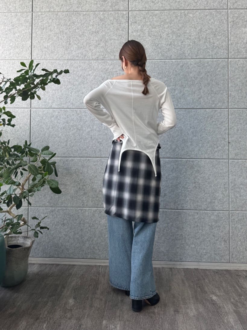 designer yukaさんの「CODE A｜easy flip tee」を使ったコーディネート
