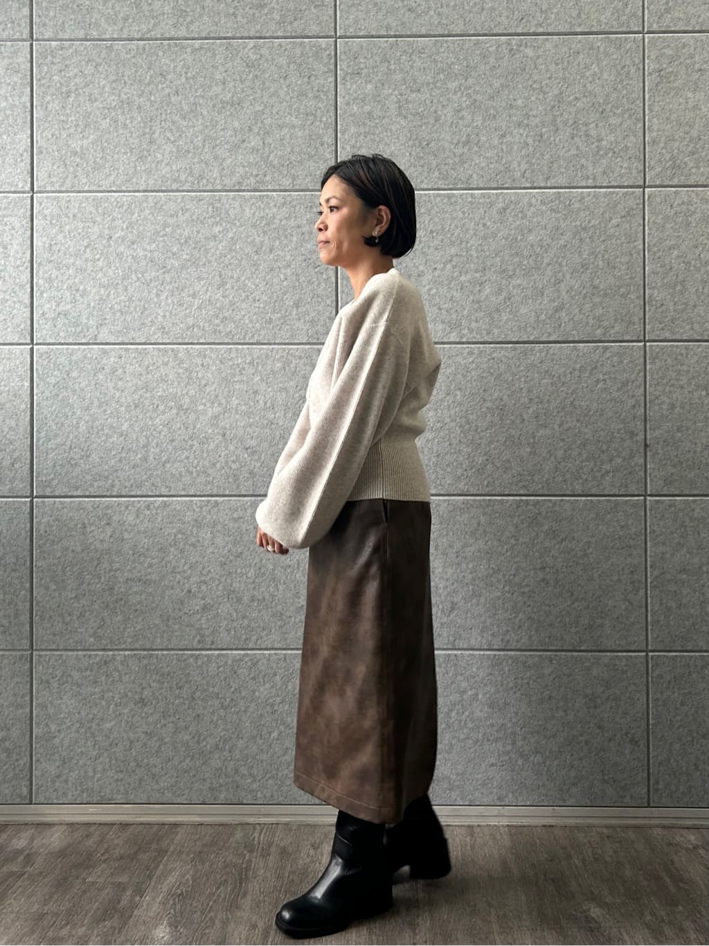 yukoさんの「CODE A｜zip form cardigan」を使ったコーディネート