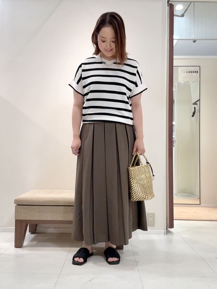 YUIさんの「UNTITLED｜メタリックメッシュトート」を使ったコーディネート