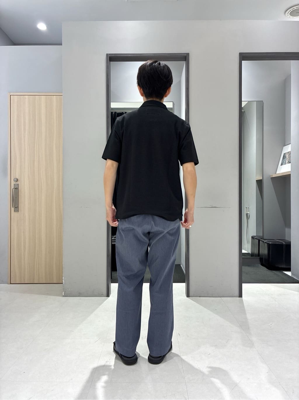 わいずみさんの「TAKEO KIKUCHI｜【抗菌防臭／9色5サイズ展開】ハニカムメランジ ポロシャツ」を使ったコーディネート