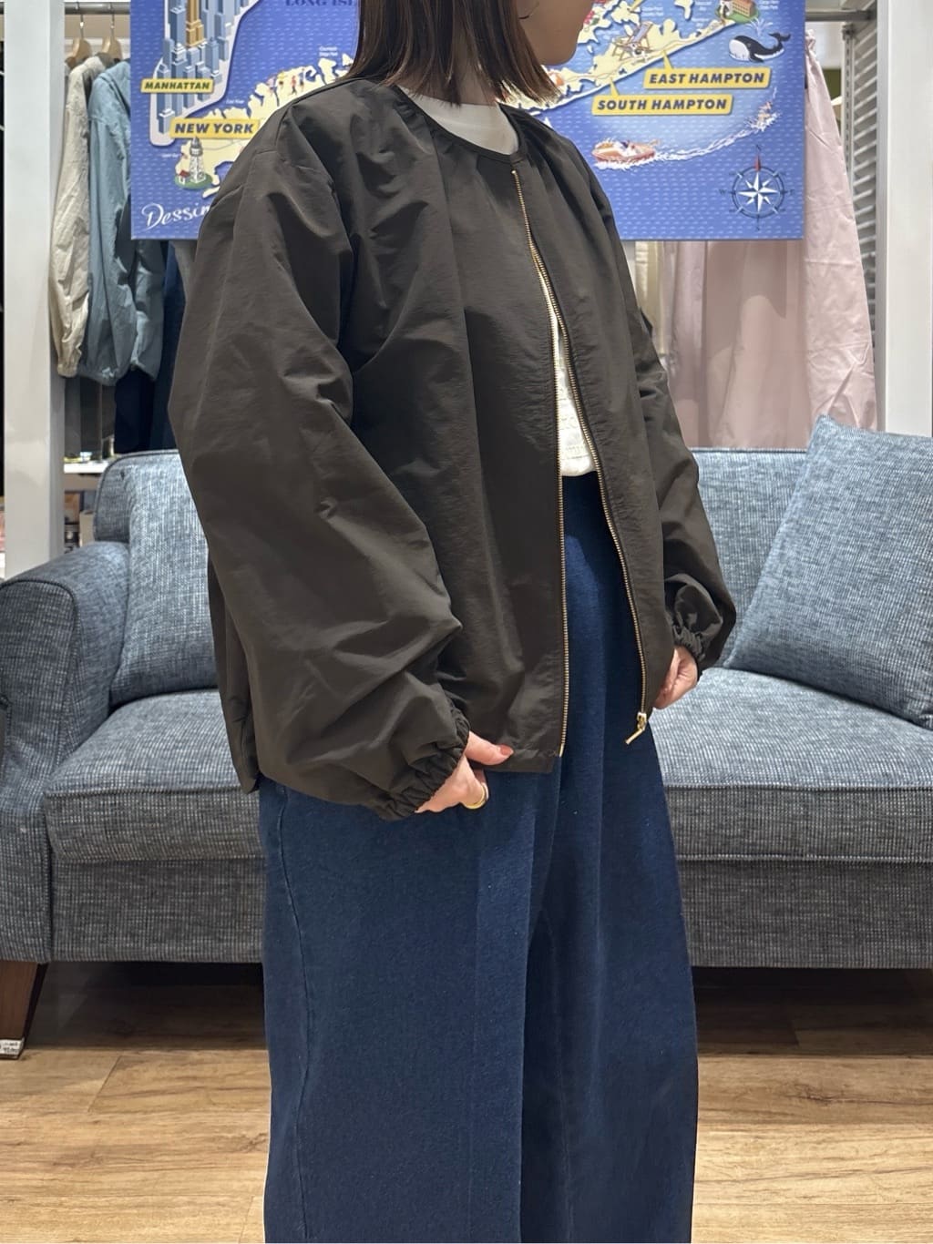 risaさんの「Dessin｜【洗える】マリンデニムパンツ」を使ったコーディネート