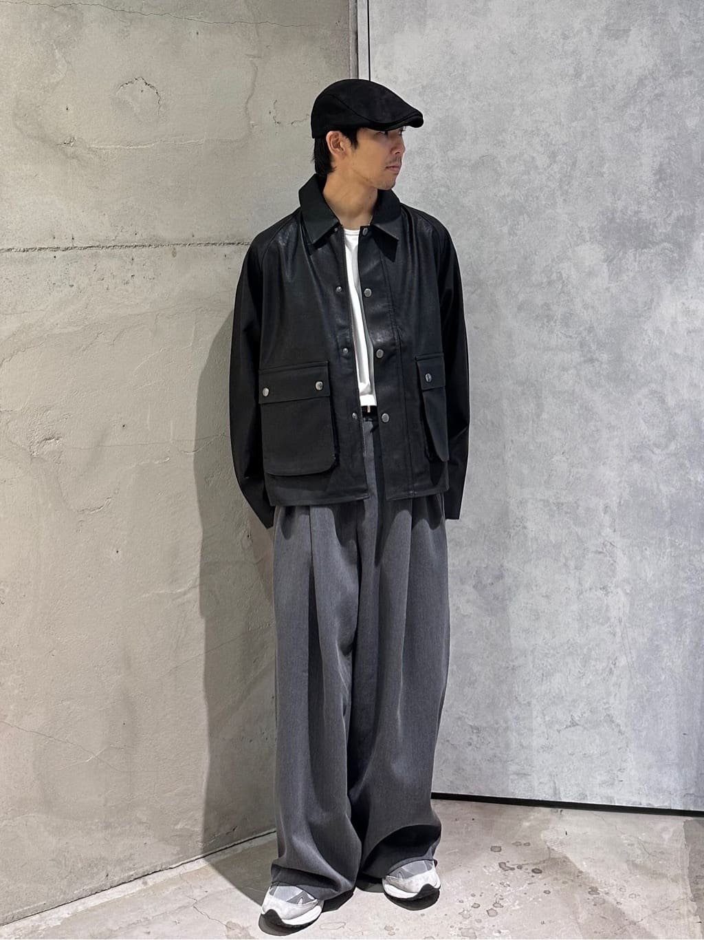 岡崎喬太さんの「tk.TAKEO KIKUCHI｜ベレー＆ハンチング」を使ったコーディネート