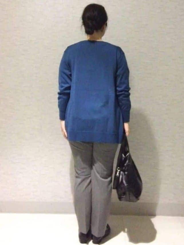 sakoさんの「Reflect｜【ちくちくしない／アンサンブル可／通勤におすすめ◎】オフボディ着流しカーディガン」を使ったコーディネート