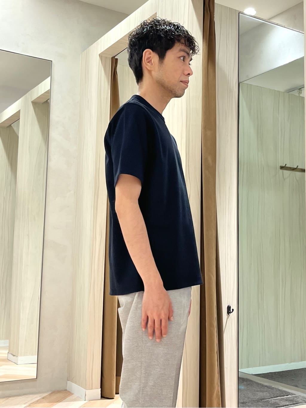 URAさんの「TAKEO KIKUCHI｜【抗菌防臭】COOL DOTS（R）ドビープリント ジャケット」を使ったコーディネート