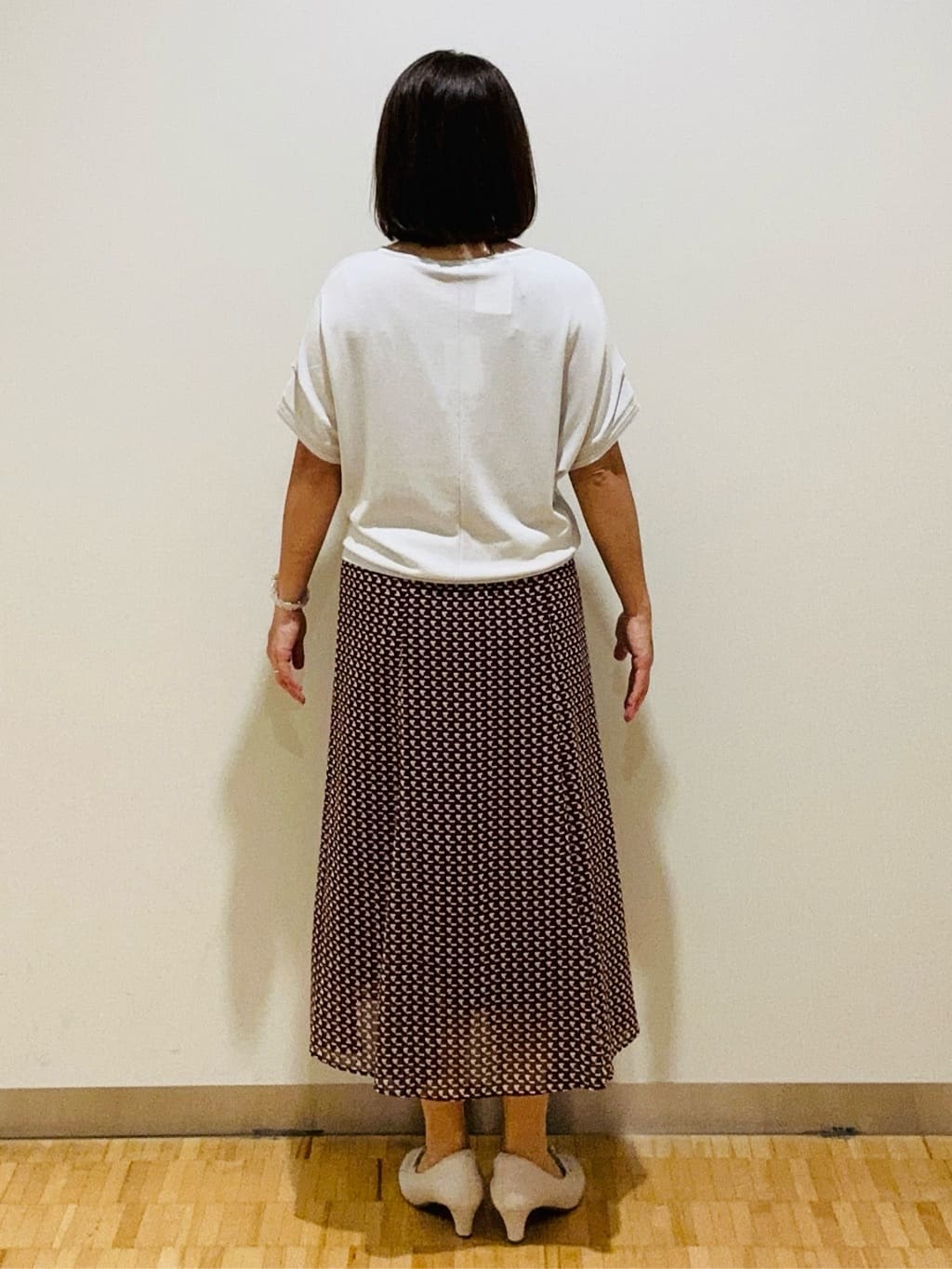 haseさんの「Reflect｜【選べる7色◎／手洗い可／二の腕カバー】半袖ニット」を使ったコーディネート