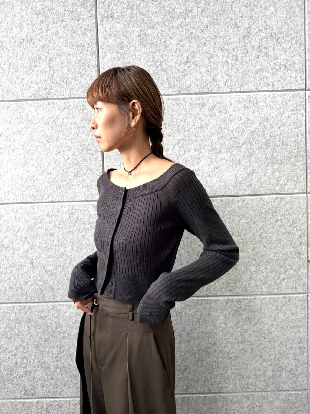 designer yukaさんの「CODE A｜short cardigan」を使ったコーディネート