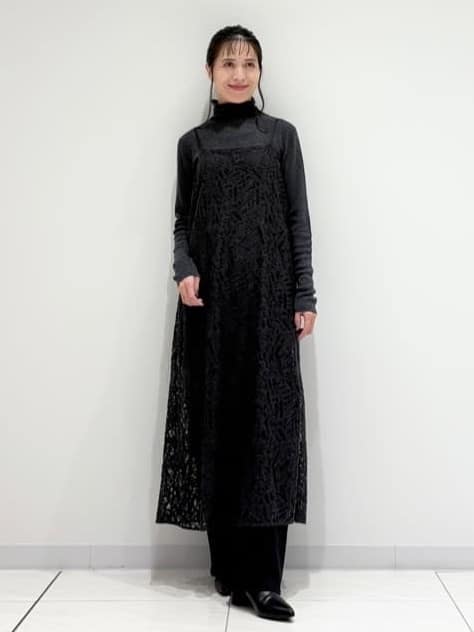 kayoさんの「INDIVI｜【レイヤード◎】レースキャミドレス」を使ったコーディネート