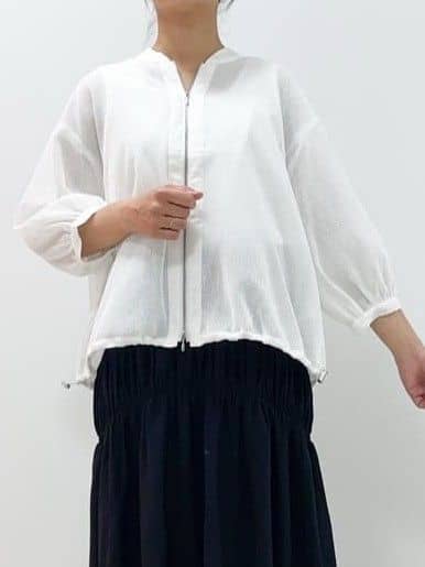 yasuokaさんの「Dessin｜【洗える】メッシュシアージャケット」を使ったコーディネート