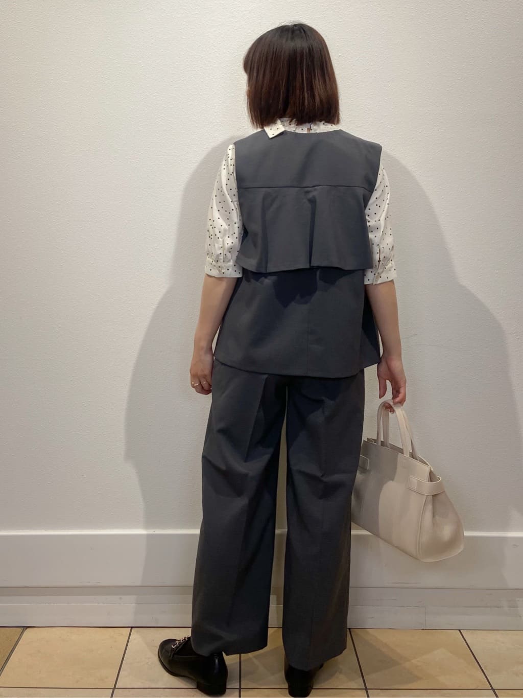 kimiさんの「index｜バックフリルデザインジレ／セットアップ可【洗濯機洗い可／接触冷感／吸水速乾／ストレッチ】」を使ったコーディネート