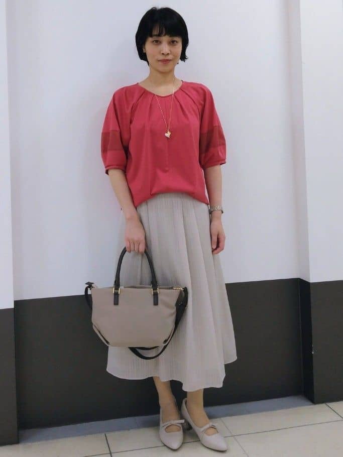 GMさんの「Reflect｜◆【マシンウォッシュ可】キレイめラグランスリーブジャージ」を使ったコーディネート