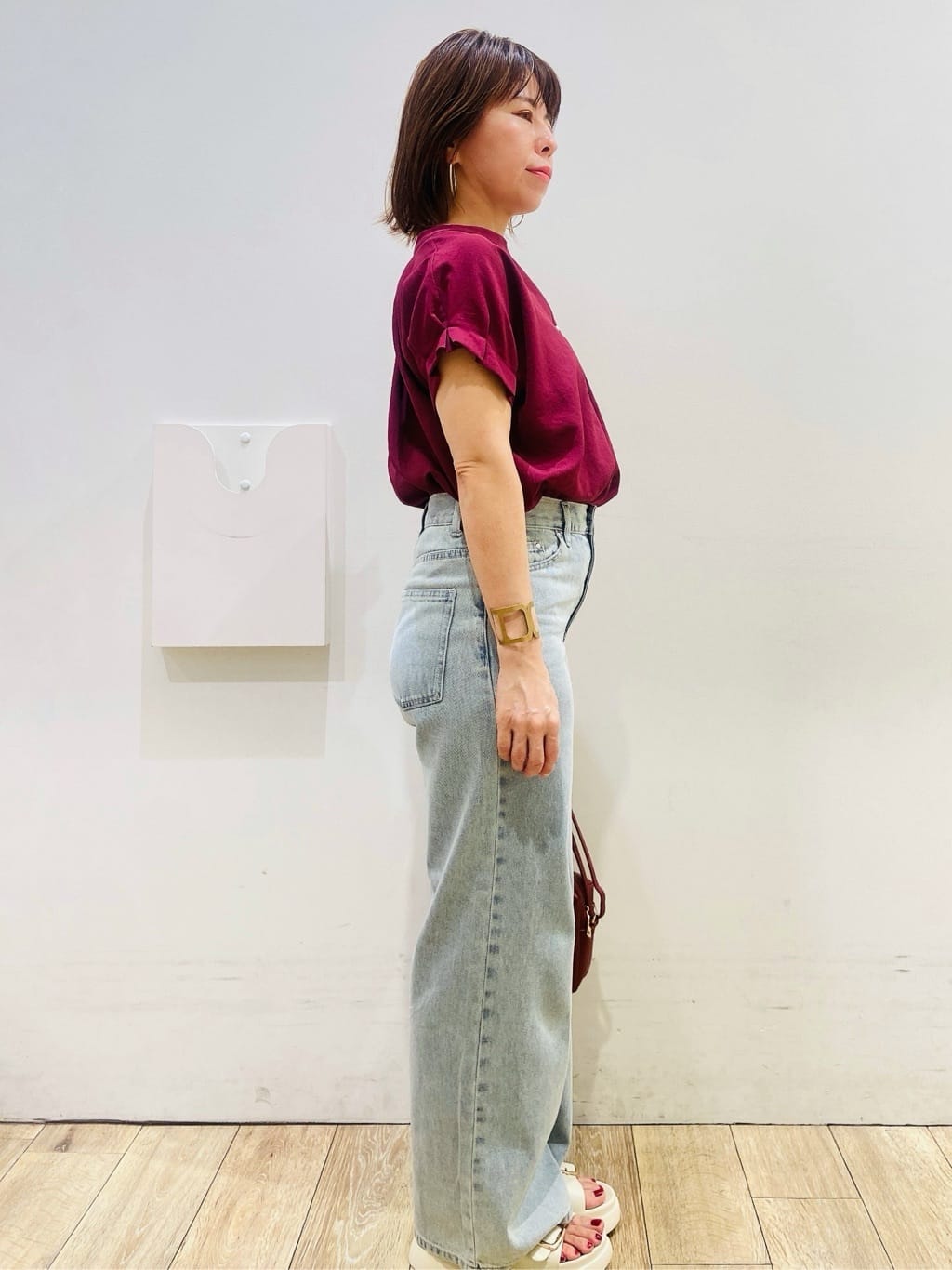 YUKOさんの「index｜《7色展開／XS-LLサイズ》タックスリーブスキッパーブラウス【洗濯機洗い可／吸水速乾／抗ピル／防シ」を使ったコーディネート