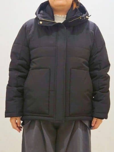 okayuさんの「THE SHOP TK｜【すっきり見えシルエット】上品ふわもこ中綿ブルゾン」を使ったコーディネート