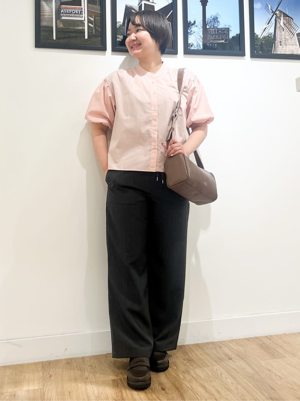 Asukaさんの「Dessin｜【洗える】バルーンスリーブバッグギャザーブラウス」を使ったコーディネート