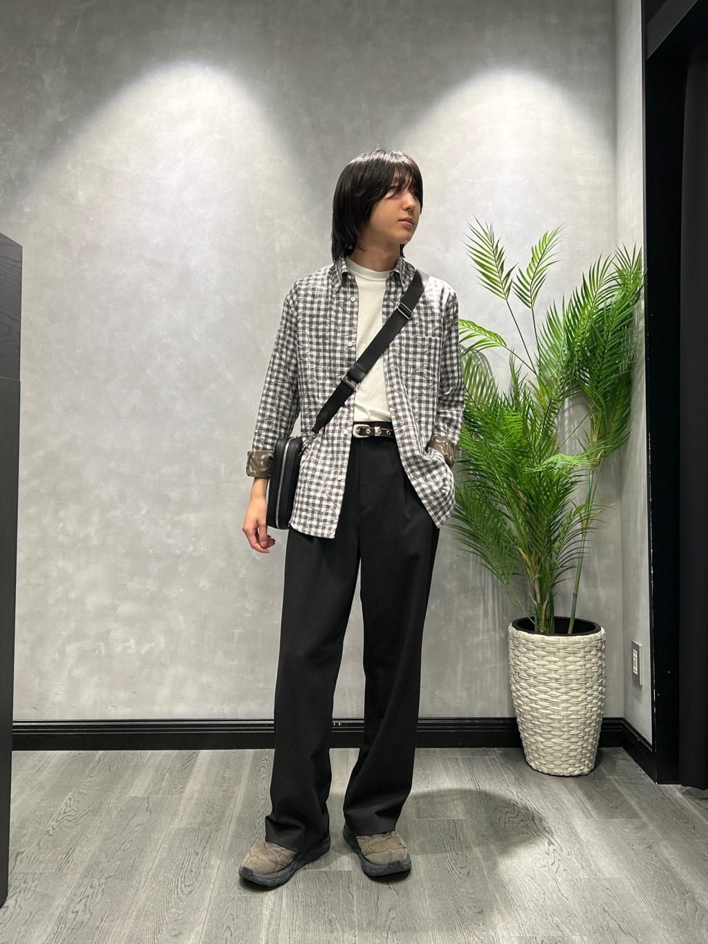 ruiさんの「TAKEO KIKUCHI｜チェックボーラーガーゼシャツ」を使ったコーディネート