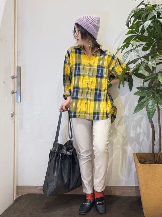 misakiさんの「SHOO･LA･RUE｜【洗濯機可/S-LL】程よい抜け感 大人のチェックシャツ」を使ったコーディネート