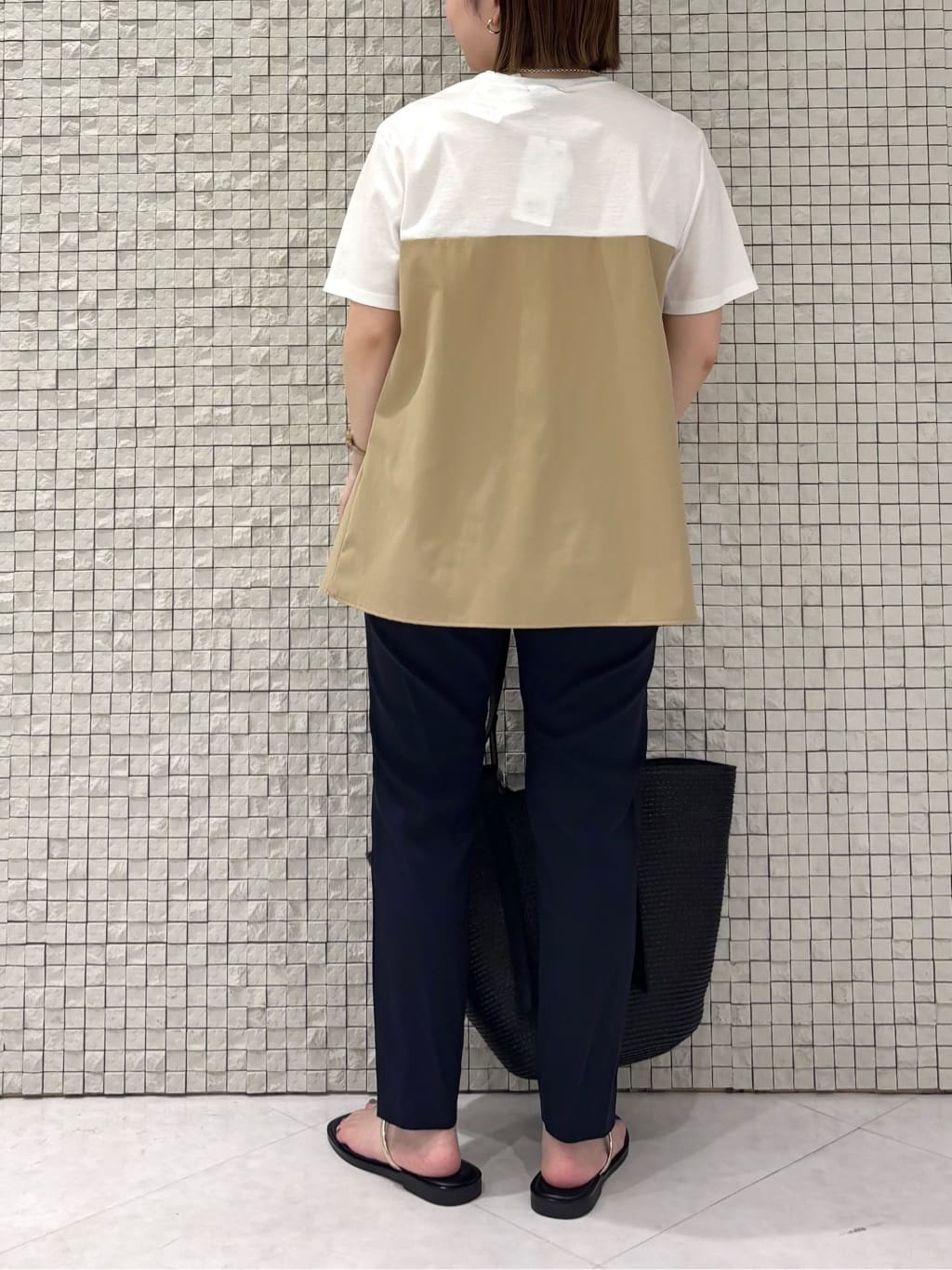 sakuさんの「INDIVI｜【洗える】ビスチェレイヤード風トップス」を使ったコーディネート