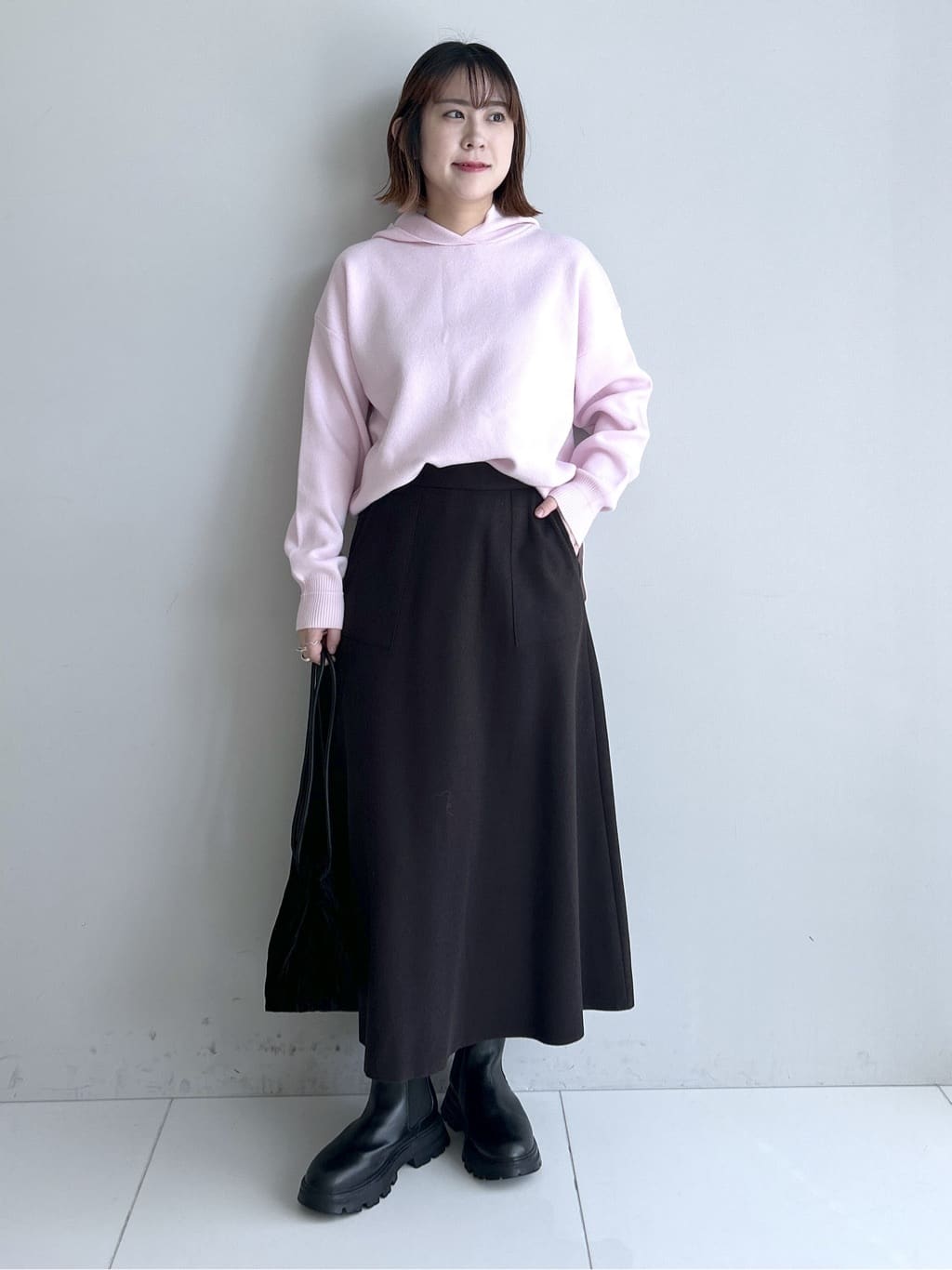 Hirokaさんの「Dessin｜【洗える／体型カバー】ちょうどいいニットパーカ」を使ったコーディネート