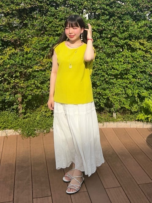 Mitsukiさんの「UNTITLED｜【ジャージ素材】インナードッキングシアーカットソー」を使ったコーディネート