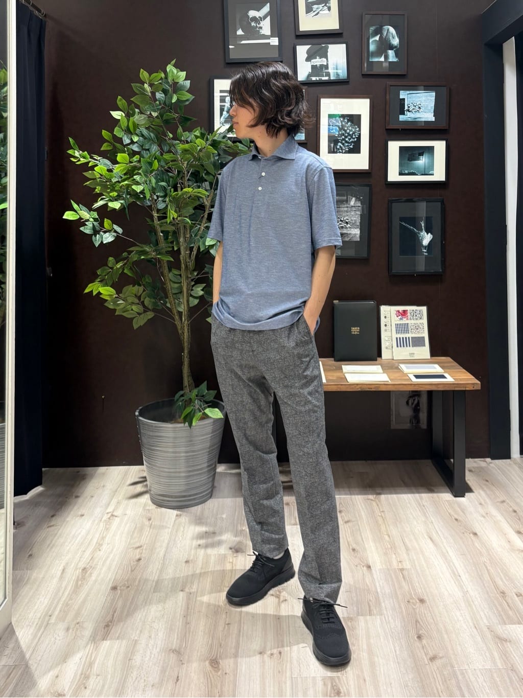 Kaiさんの「TAKEO KIKUCHI｜【抗菌防臭】COOL DOTS（R）ドビープリント ジャケット」を使ったコーディネート