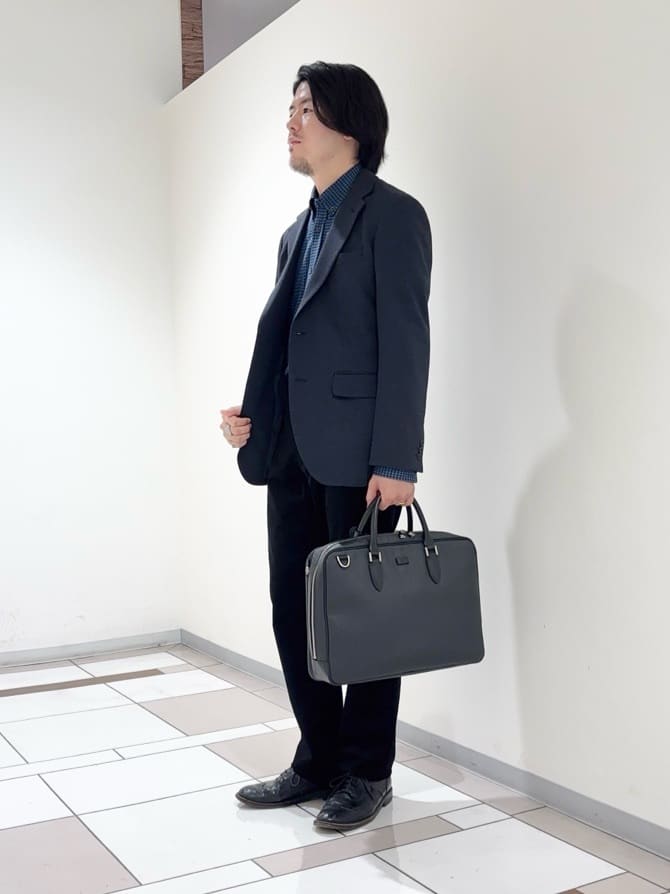 及川さんの「TAKEO KIKUCHI｜【None Of Stress】アクティブジャージ 千鳥 ジャケット」を使ったコーディネート