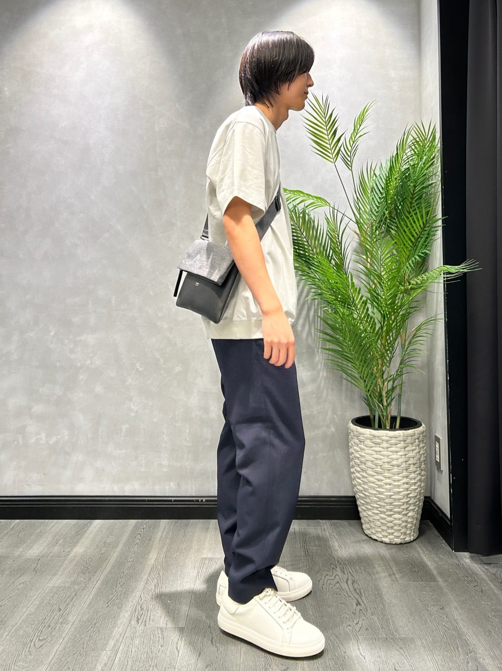 ruiさんの「TAKEO KIKUCHI｜【抗菌防臭／5サイズ展開】ハイゲージポンチ Tシャツ」を使ったコーディネート