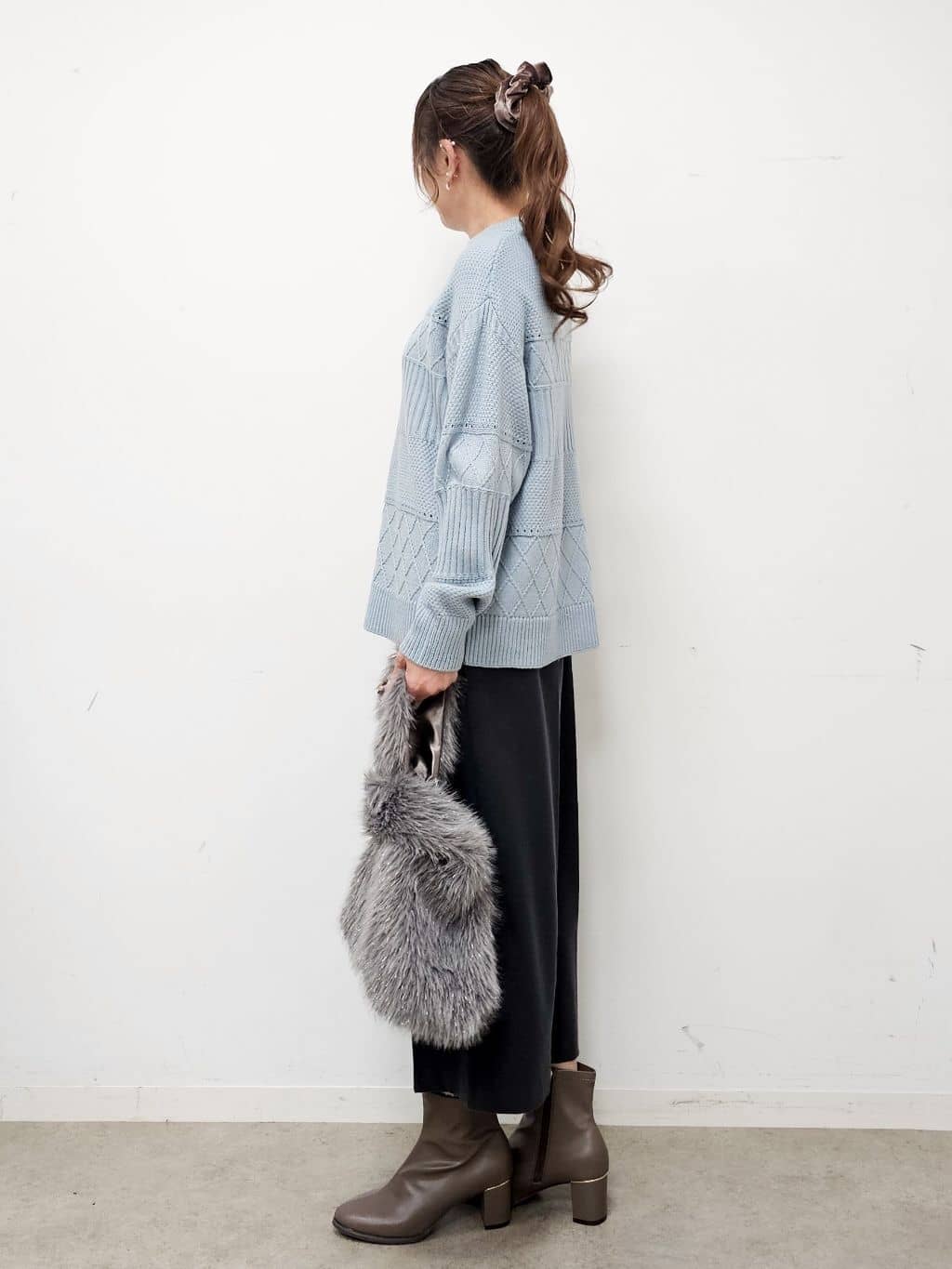 ゆゆさんの「SHOO･LA･RUE｜【洗濯機可/S-LL】きちんと見えする あったか裏起毛ガウチョパンツ」を使ったコーディネート