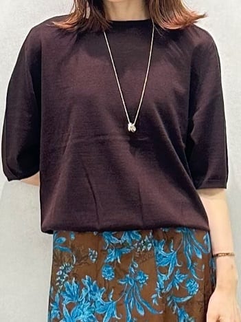 Miwaさんの「UNTITLED｜【アンサンブル可/六分袖/洗える】ウールシルクニット」を使ったコーディネート