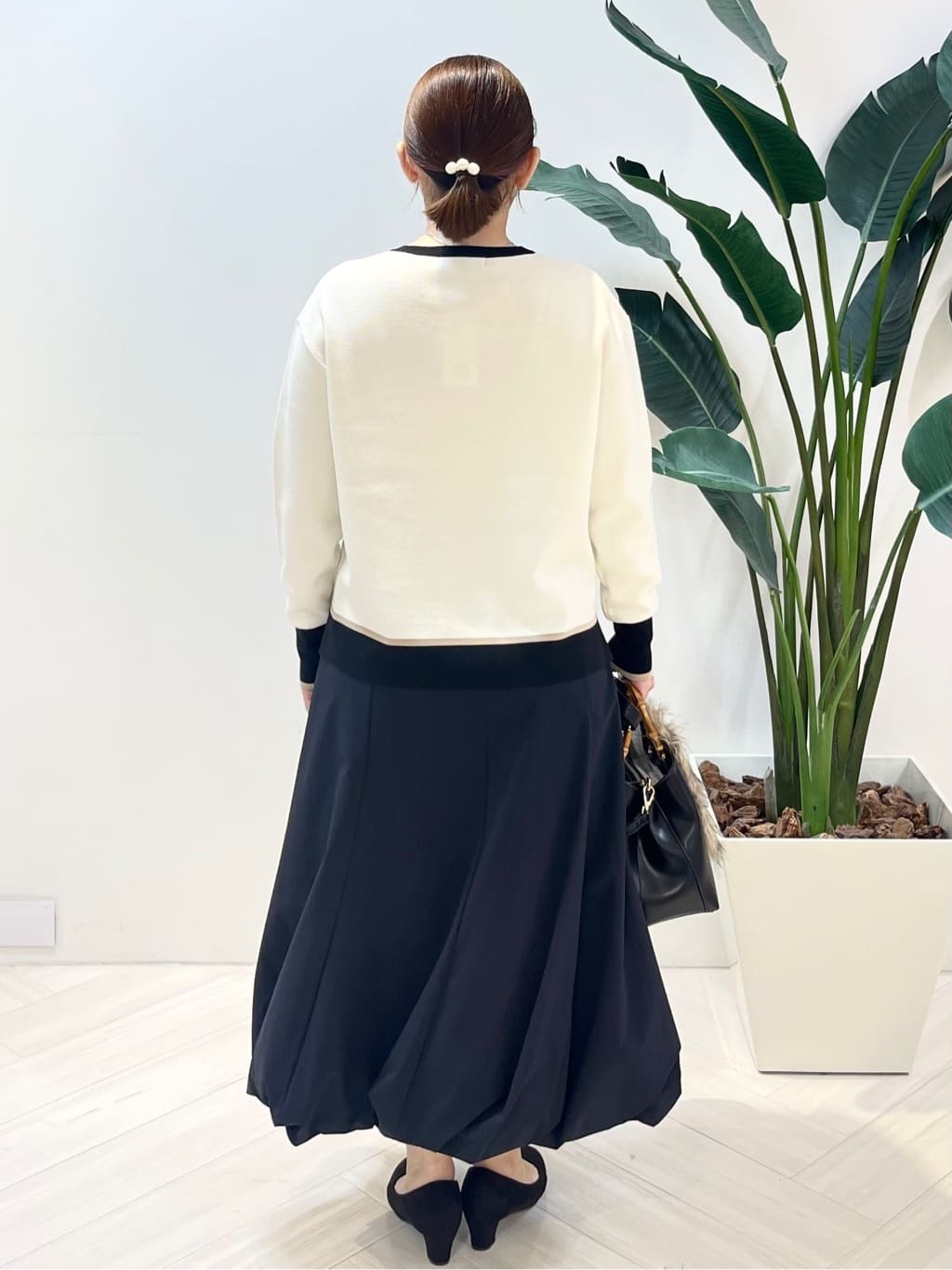 Tomoさんの「UNTITLED｜【アンサンブル可/洗える】ウールミラノリブニット」を使ったコーディネート