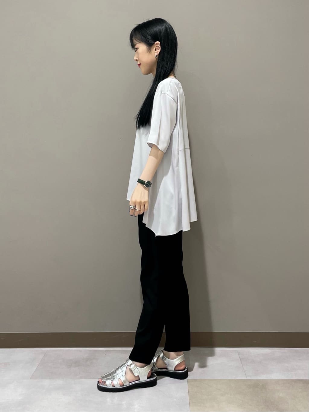 KEIKOさんの「INDIVI｜【バックシャン】デザインTブラウス」を使ったコーディネート